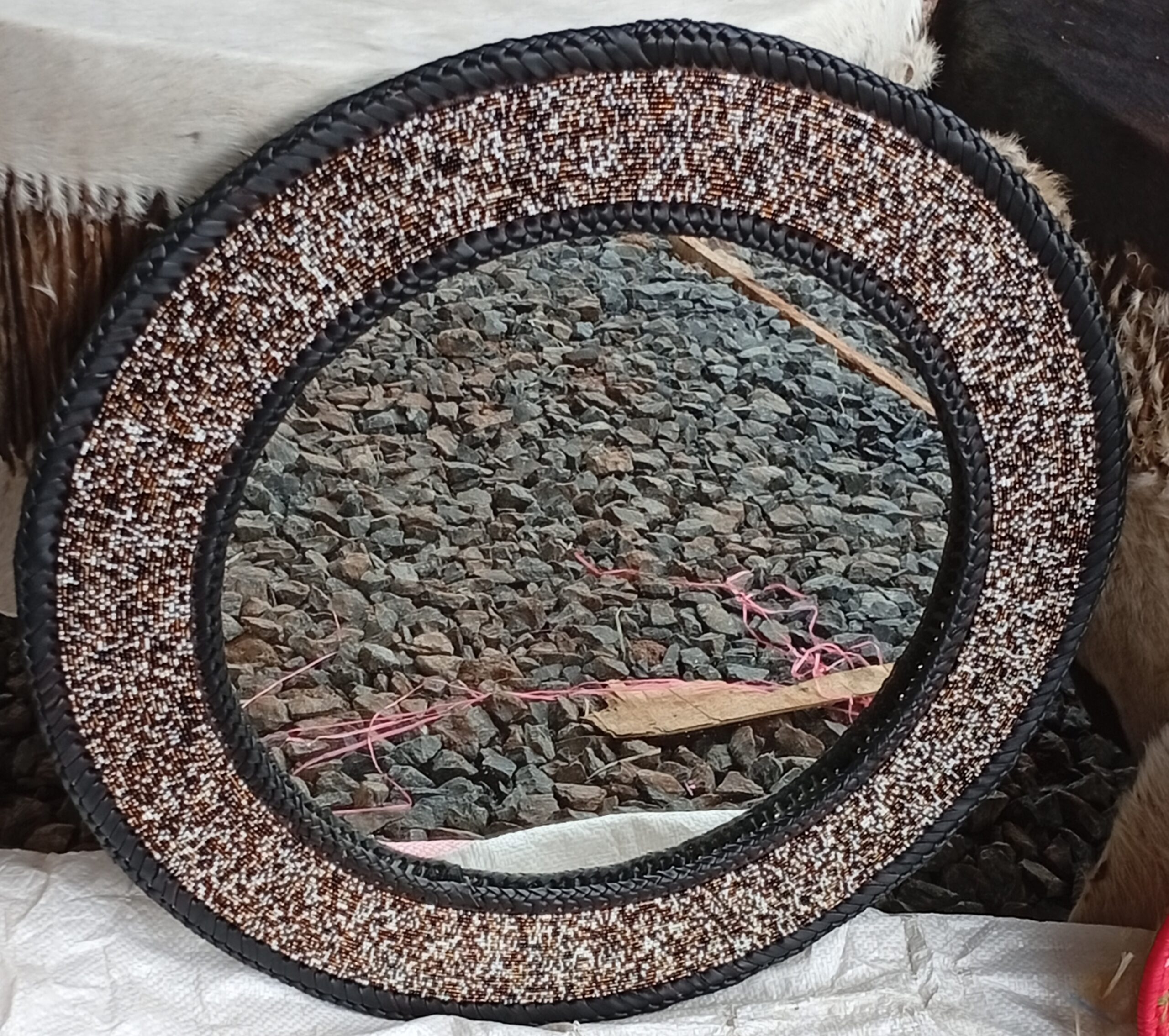 Beaded Mirror